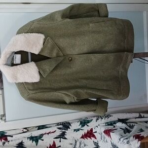Old Navy green wool jacket